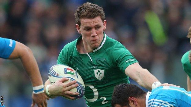 Craig Gilroy in action against Italy in last year's Six Nations