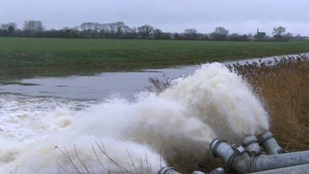 Pumping on the Somerset Levels