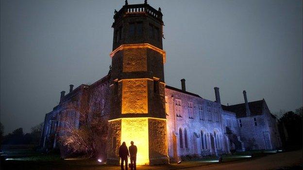 Illuminated Lacock Abbey