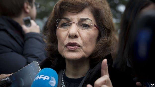 Syrian presidential adviser Bouthaina Shaaban