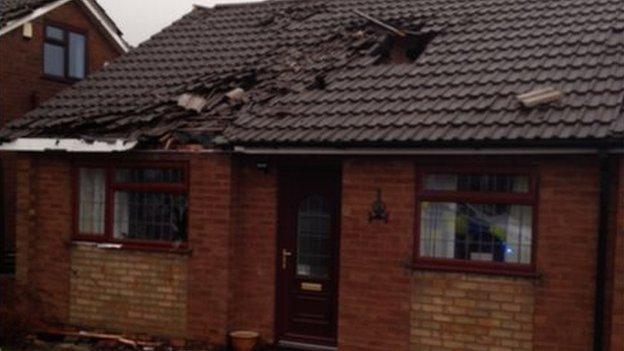 Damaged properties in Warwickshire