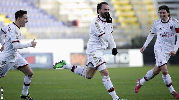 Cagliari v AC Milan - Giampaolo Pazzini