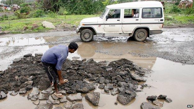 A road in Mumbai