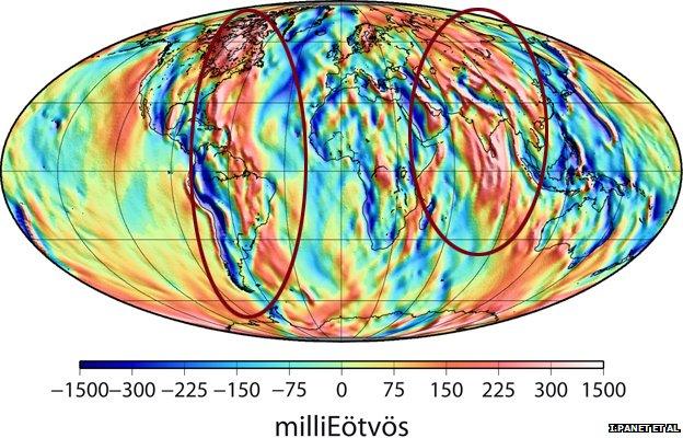 YY - West looking gravity gradients