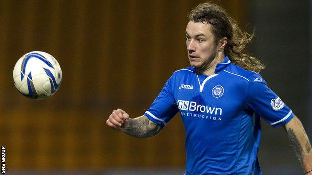 St Johnstone striker Stevie May