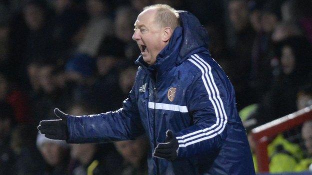 Hearts assistant manager Billy Brown