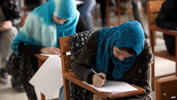 Students at Kabul University