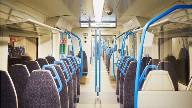 Inside the new Thameslink train