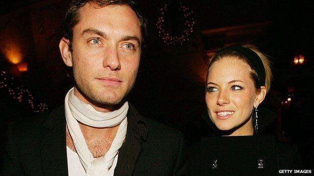 Jude Law and Sienna Miller in 2005