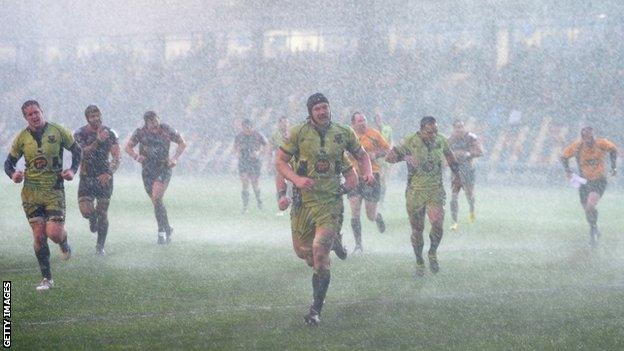 The Rodney Parade pitch was cut up during the rugby at the weekend