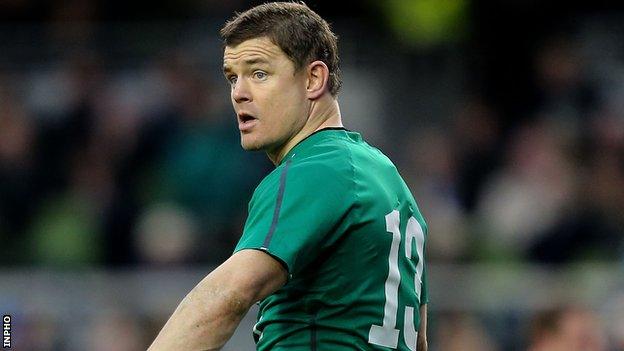 Brian O'Driscoll is in line to win his 129th Ireland cap in the match against Scotland