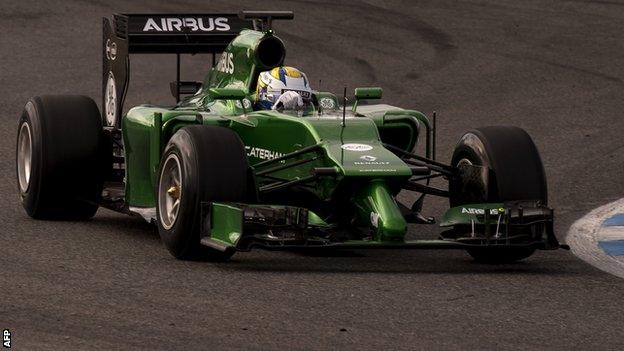 Caterham's new F1 car