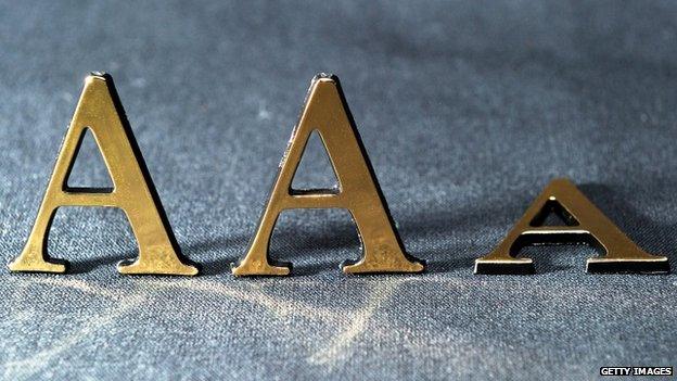 Triple As, symbolic of triple A rating