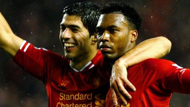 Luis Suarez and Daniel Sturridge