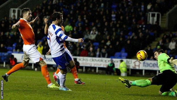 Adam Le Fondre scores a hat-trick as Reading beat Blackpool