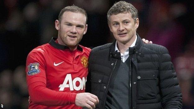 Wayne Rooney and Ole Gunnar Solskjaer