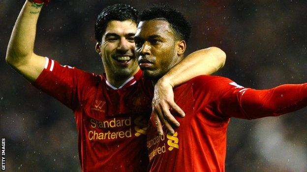 Luis suarez and Daniel Sturridge