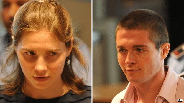 Amanda Knox and Raffaele Sollecito, June 2011 (composite image)