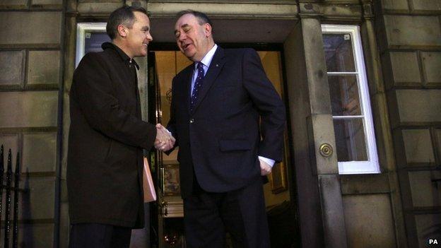 Mark Carney and Alex Salmond