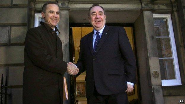 Mark Carney and Alex Salmond