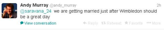 andy murray tweet