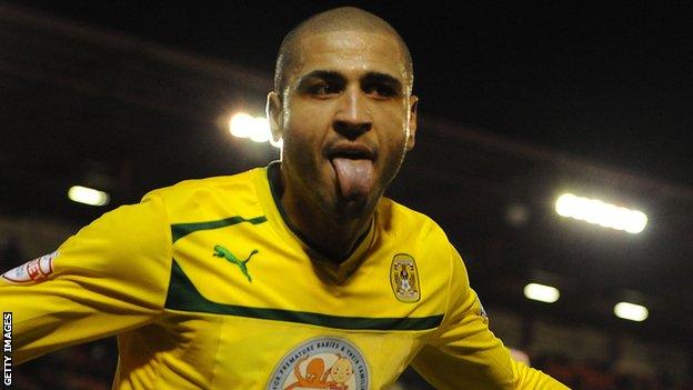 Coventry City striker Leon Clarke