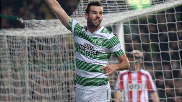 Celtic goalscorer Joe Ledley