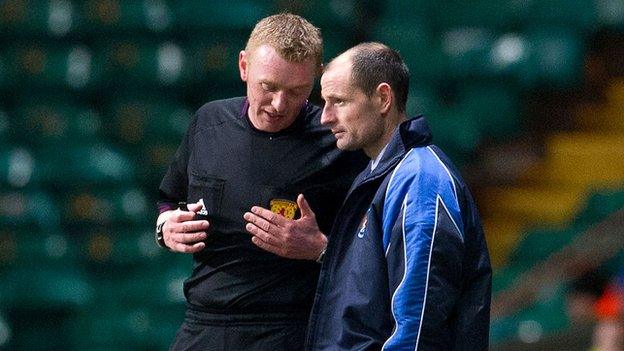 Allan Johnson felt his side could have had two penalties in their defeat to Celtic.