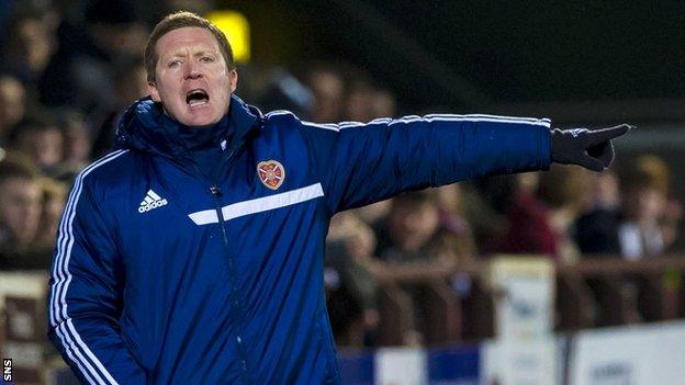 Gary Locke felt the backing from the Tynecastle stands helped away the result Hearts way.