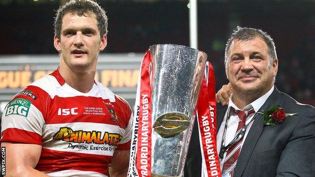 Wigan captain Sean O'Loughlin and coach Shaun Wane