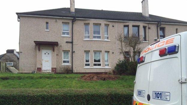 Police at house in Carntyne