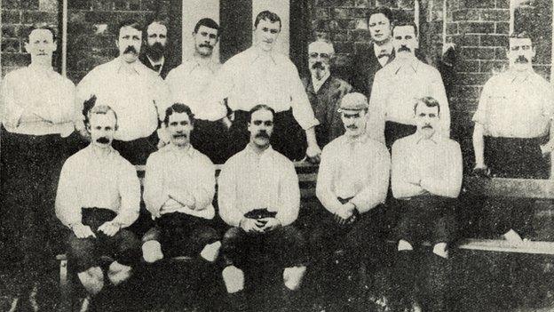 Preston North End, League and FA Cup winners 1888-89