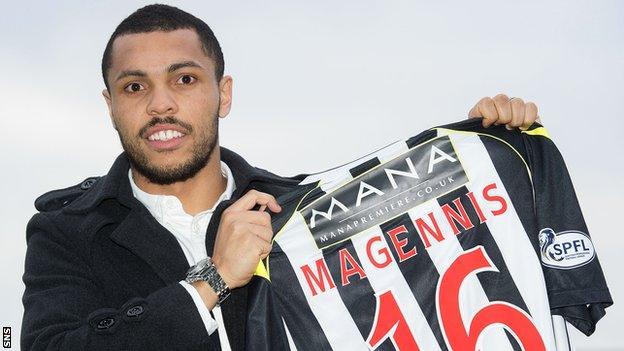 St Mirren forward Josh Magennis