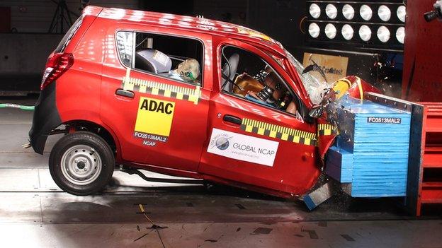 Suzuki-Maruti Alto received a zero-star safety rating for adult occupant protection