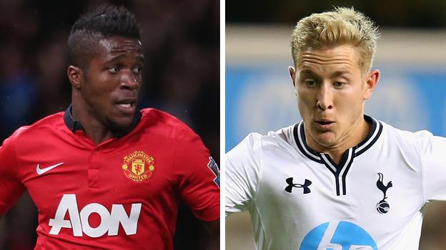 Wilifried Zaha and Lewis Holtby