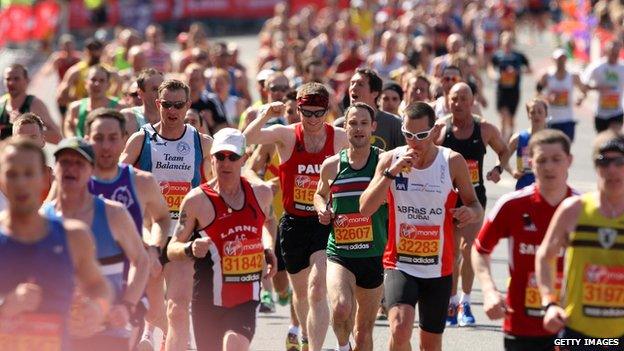 London Marathon runners