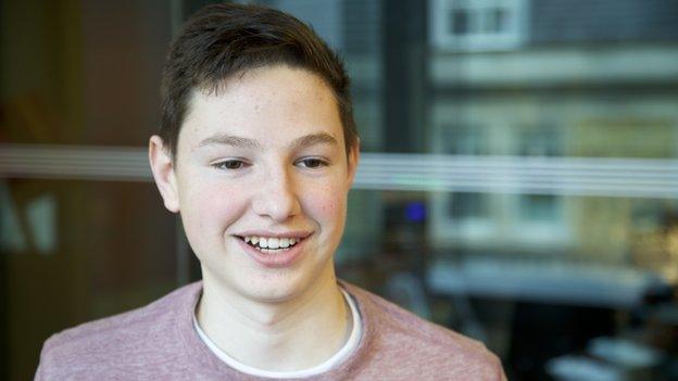 Sam Gardiner at New Broadcasting House in London