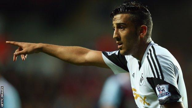 Swansea City defender Neil Taylor