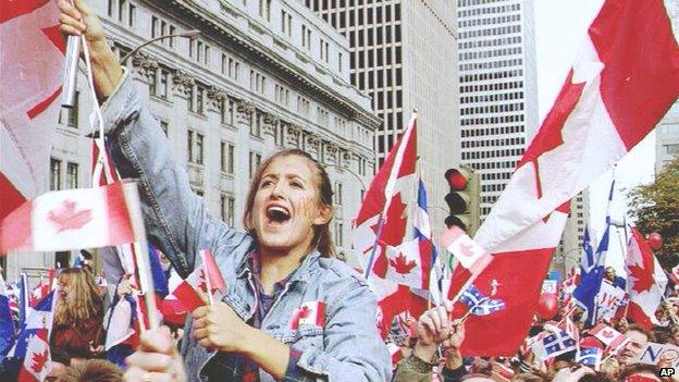 A demonstration in Canada