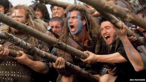 A scene from Braveheart