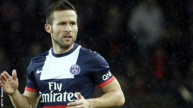 PSG's French midfielder Yohan Cabaye