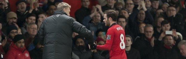 David Moyes and Juan Mata