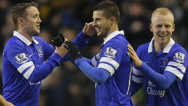 Everton celebrate