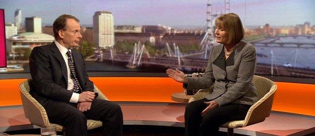 Harriet Harman, right on the Andrew Marr Show