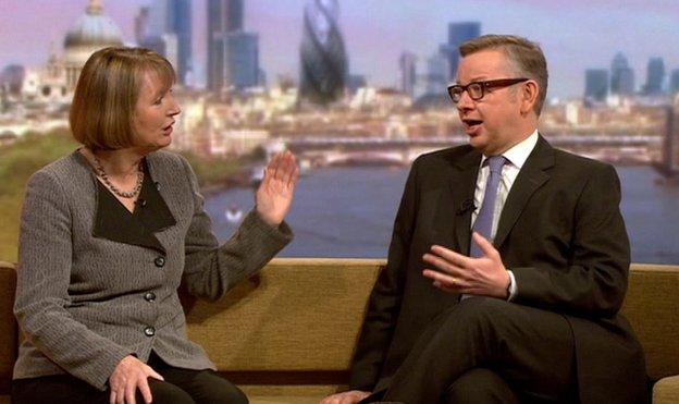 Harriet Harman and Michael Gove