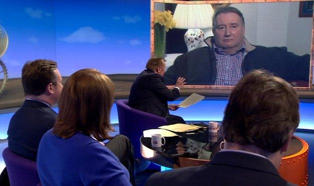 Paul Kenny appears on Sunday Politics