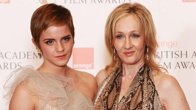 Emma Watson and JK Rowling in 2011