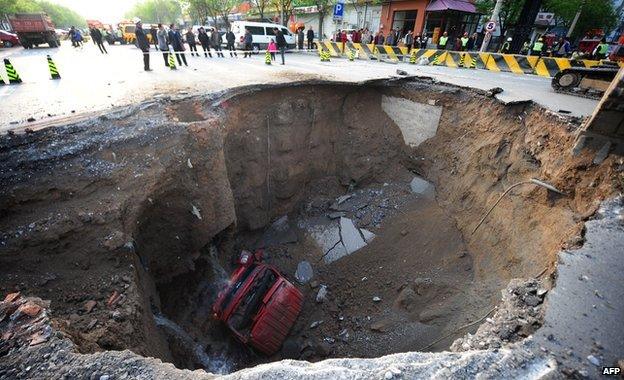 Sinkhole in Beijing