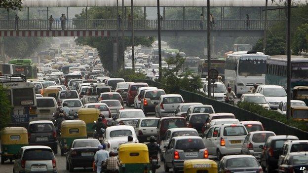 File picture of Delhi traffic