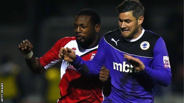 Woking v Chester in the Conference Premier